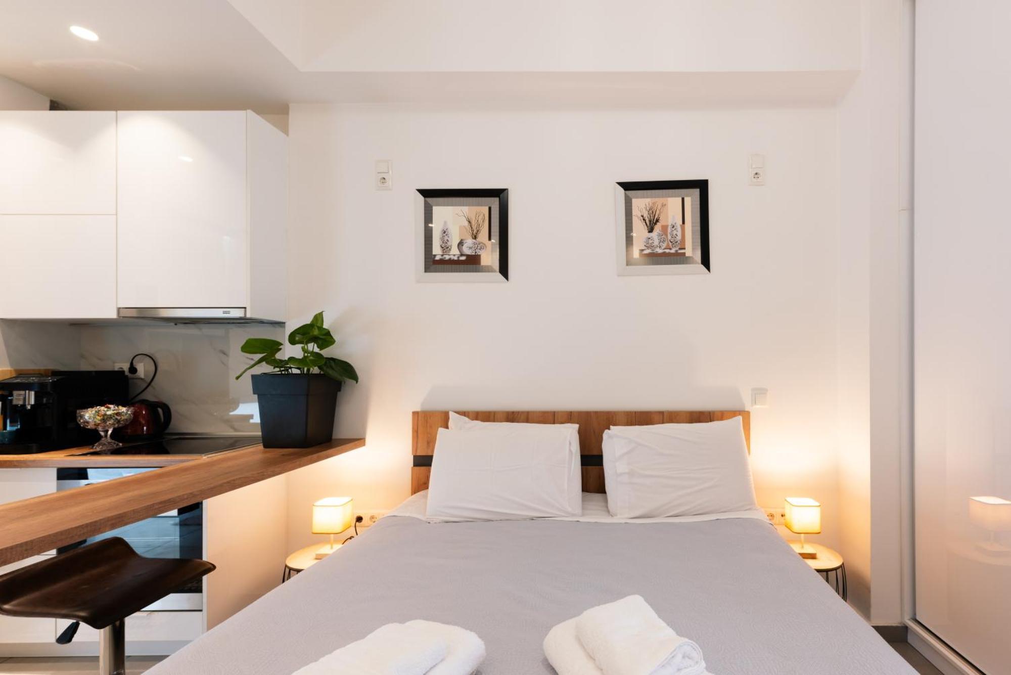 Modern Studio Apartment A Athen Exterior foto