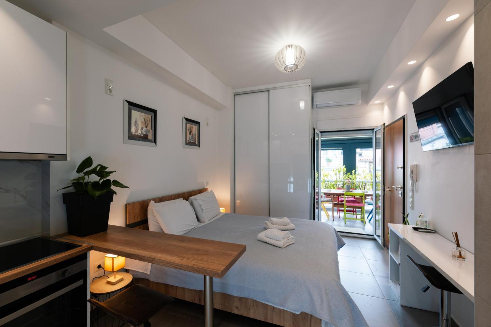 Modern Studio Apartment A Athen Exterior foto