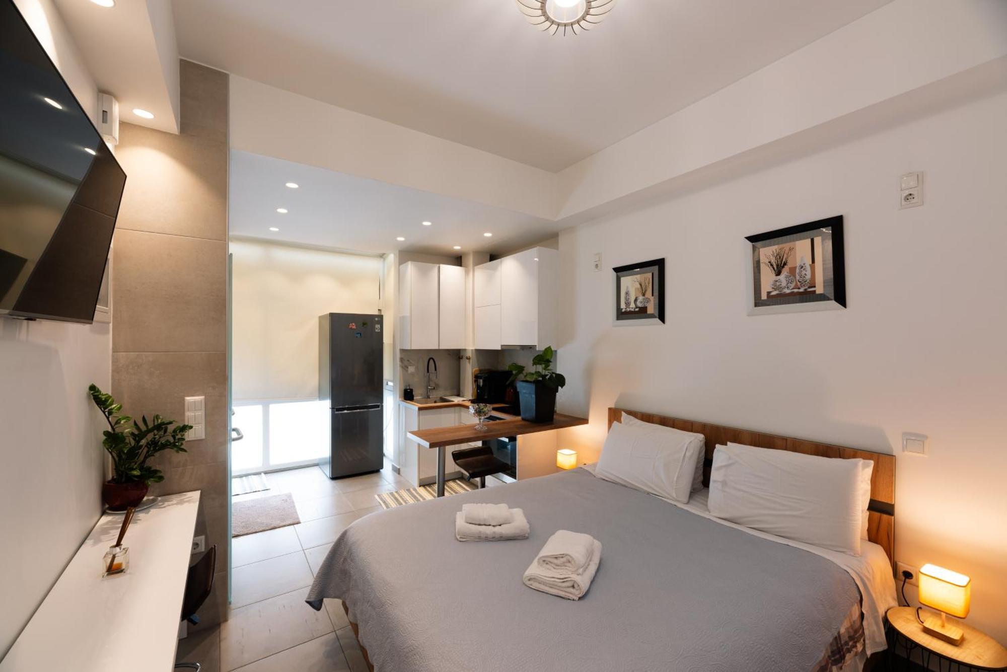 Modern Studio Apartment A Athen Exterior foto