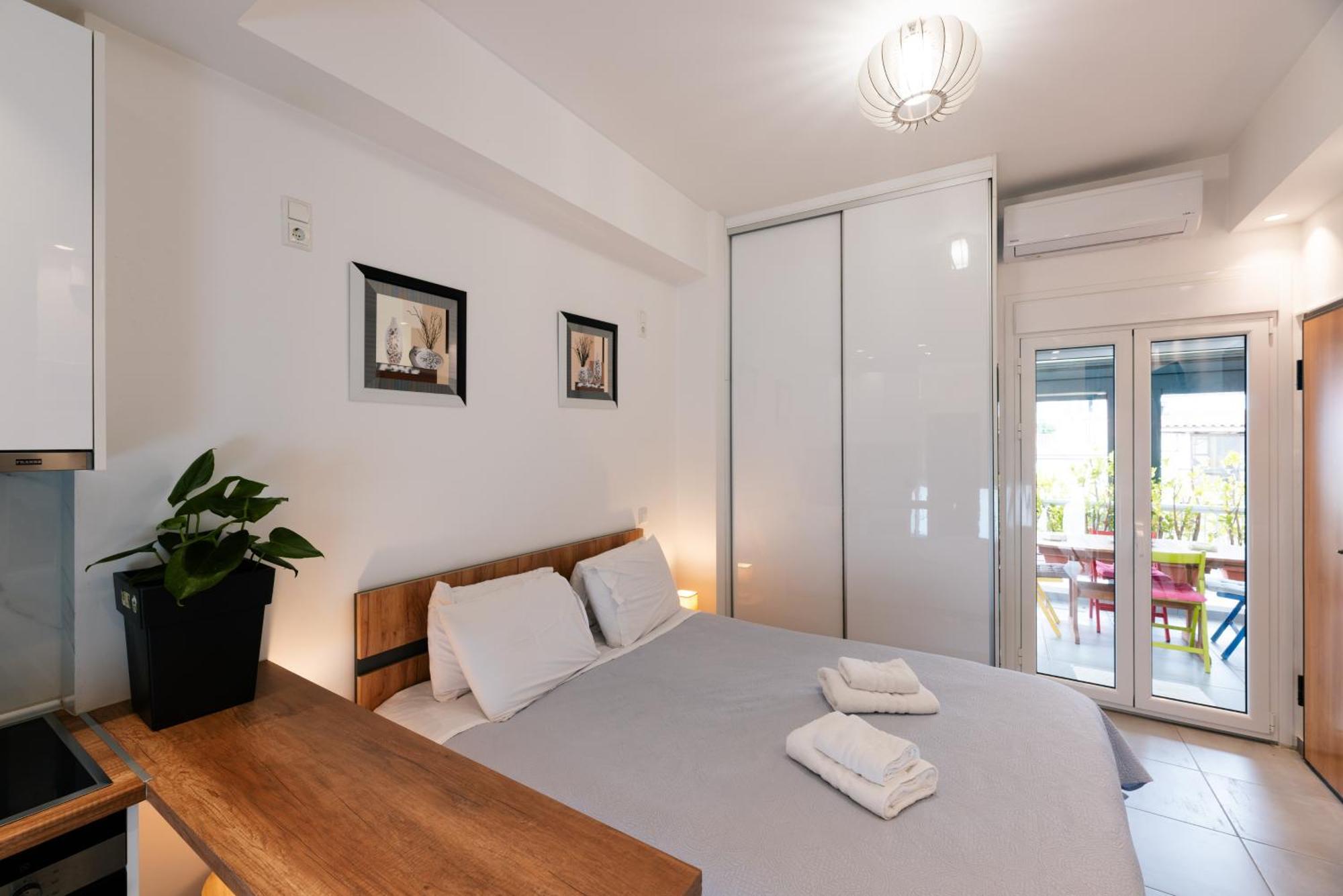 Modern Studio Apartment A Athen Exterior foto